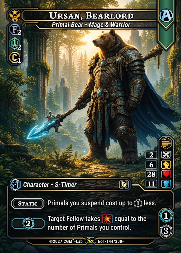 Ursan, Bearlord — Wild S-Timer card